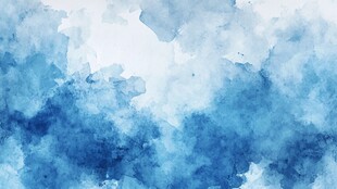 蓝色水彩晕染背景纹理