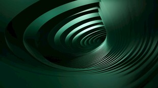 绿色旋涡抽象艺术图案