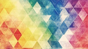 多彩几何拼接梦幻背景图