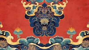 中式传统华丽吉祥纹饰图案