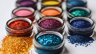 多彩闪光粉展示