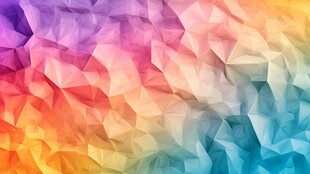 多彩多边形几何抽象背景