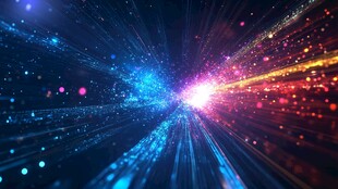 绚丽星芒特效科技感背景图