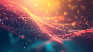 梦幻光线网络科技背景图