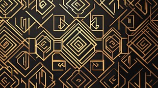 黑金几何图案背景纹理