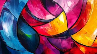 绚丽多彩的抽象艺术图案