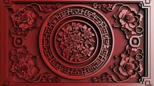 中式雕花装饰 精致传统工艺