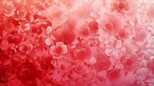 浪漫玫瑰渐变花卉背景图