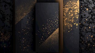 黑金质感背景 奢华艺术风