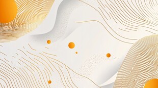 金色线条抽象几何背景图