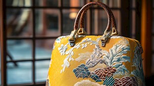 中式刺绣手提包 古韵典雅