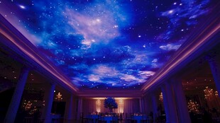 梦幻星空主题室内空间