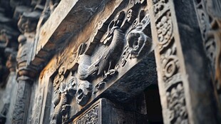 古老建筑上的精美雕刻
