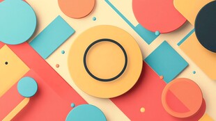 多彩几何图案背景设计