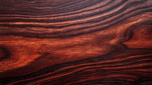 深红色木纹特写