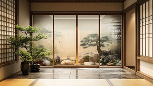 日式禅意玄关景观设计