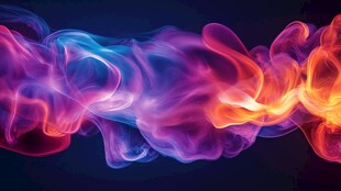 梦幻炫彩流动烟雾特效