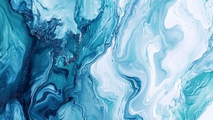 梦幻蓝调流体艺术纹理