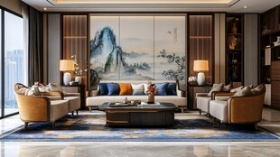 中式雅致客厅室内装修图