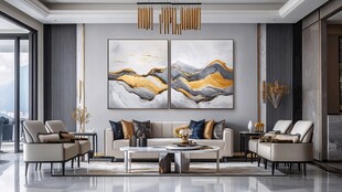 现代简约风舒适客厅空间