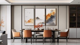 现代中式风雅致餐厅空间