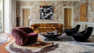 奢华复古风客厅室内景致