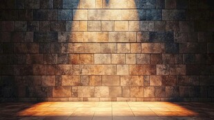 砖墙面光影室内场景