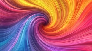 绚丽色彩旋涡抽象艺术图