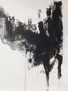 水墨抽象城市图景