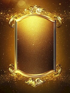 金色华丽边框背景图