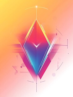 炫彩几何抽象艺术图形