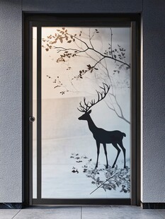鹿影绘窗 自然艺术之美