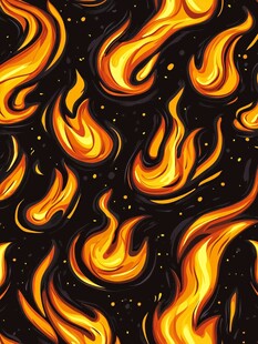 火焰图案 热烈炫目的视觉盛宴