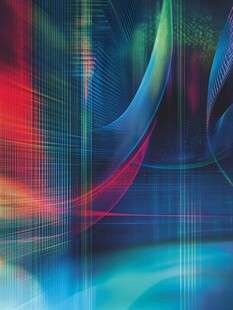 绚丽多彩的抽象线条图案