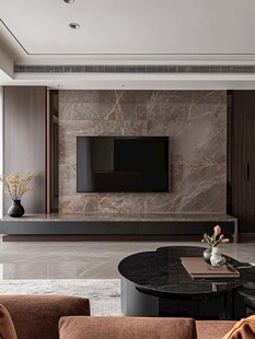 现代简约风客厅电视背景墙