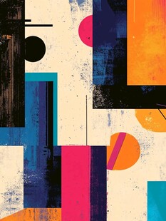 抽象几何艺术风格图案