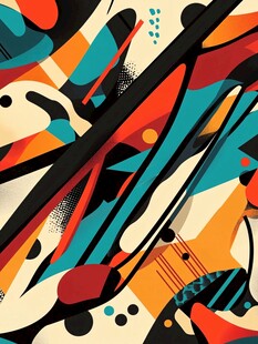 抽象几何动感艺术图案