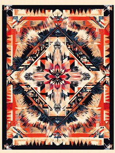 民族风几何图案装饰画