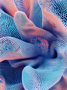 梦幻多彩网状纹理图案