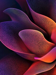 绚丽波纹抽象艺术图案