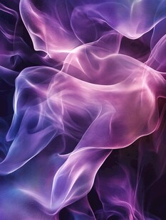 梦幻紫色烟雾抽象艺术图