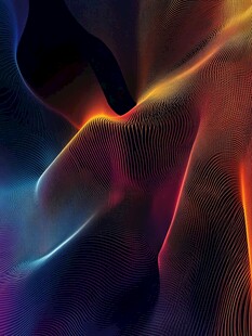 炫彩动感抽象线条艺术图