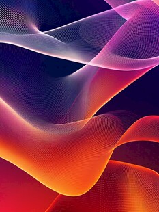 炫彩流动线条抽象背景图