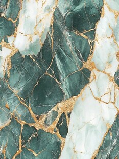 绿金大理石纹理图案