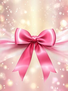 粉色蝴蝶结梦幻背景图