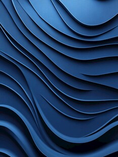 蓝色波浪立体纹理背景