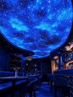 梦幻星空主题酒吧内部