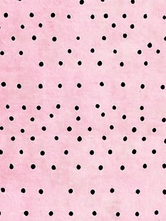 粉色背景上的黑色波点图案