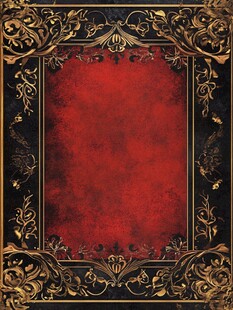 复古红黑金奢华装饰边框