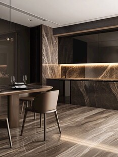 现代轻奢风餐厅优雅空间